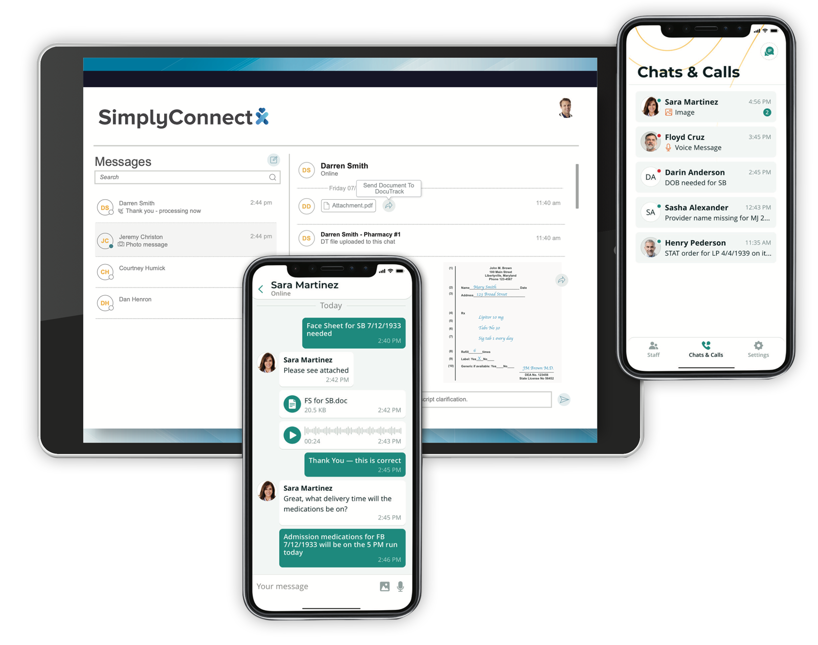 SimplyConnect Applications on Mobile Devices